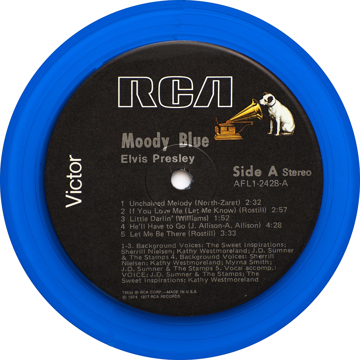 Elvis Presley  Moody Blue : LP A